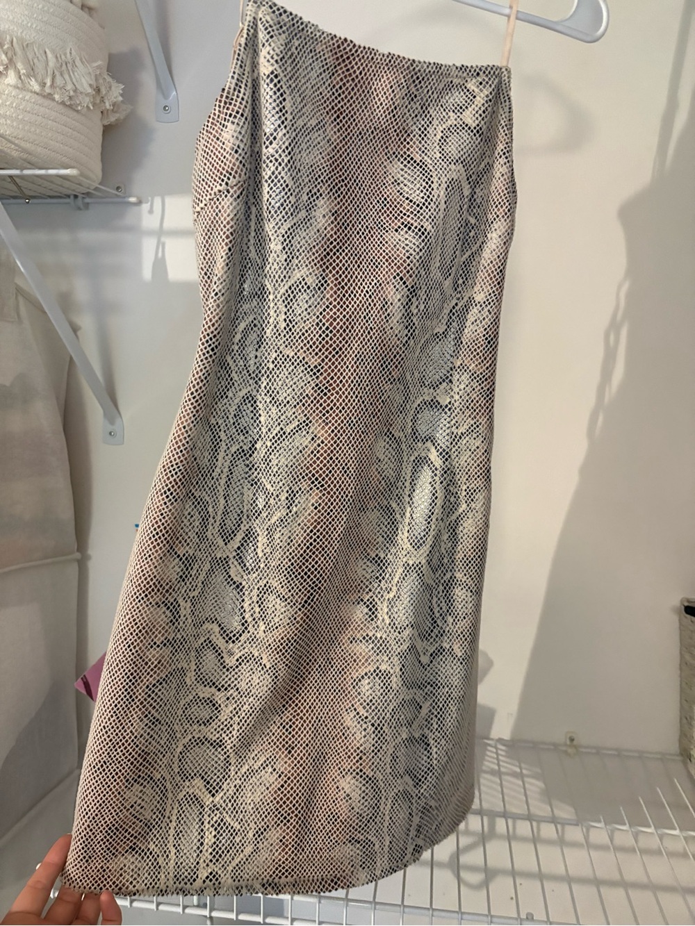 Snake Print Reptile  - Neutral Brown/Gray